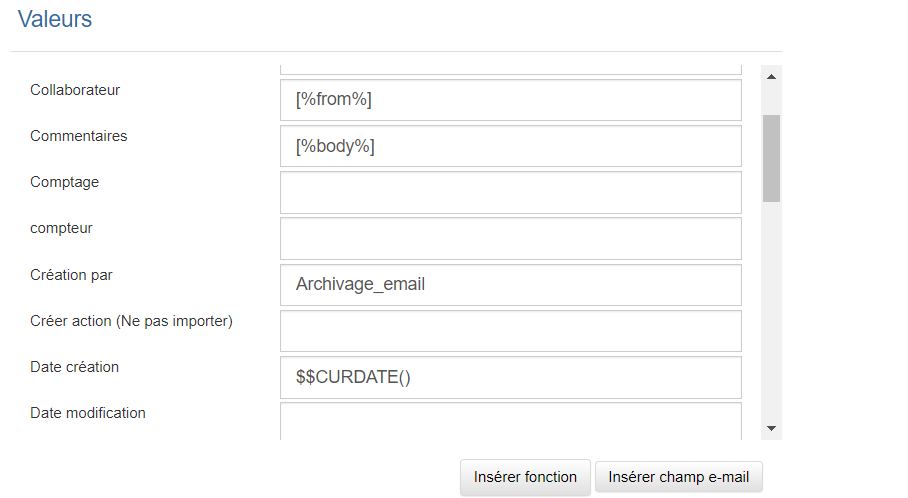 Exemple d'Interface
